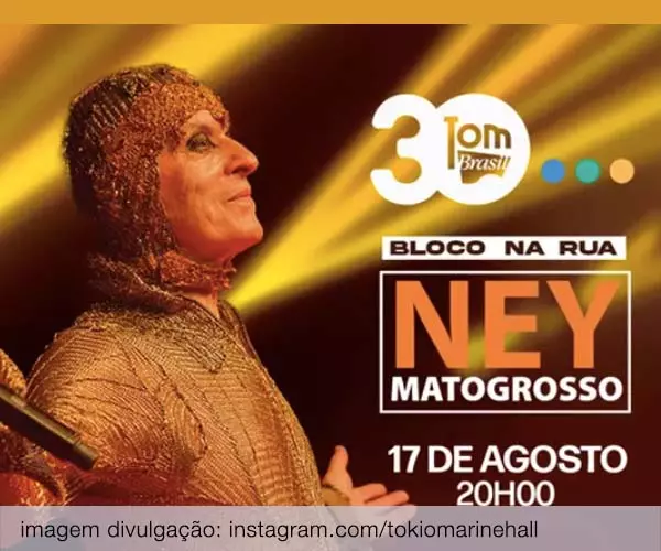 Foto de Ney Matogrosso – Bloco na Rua