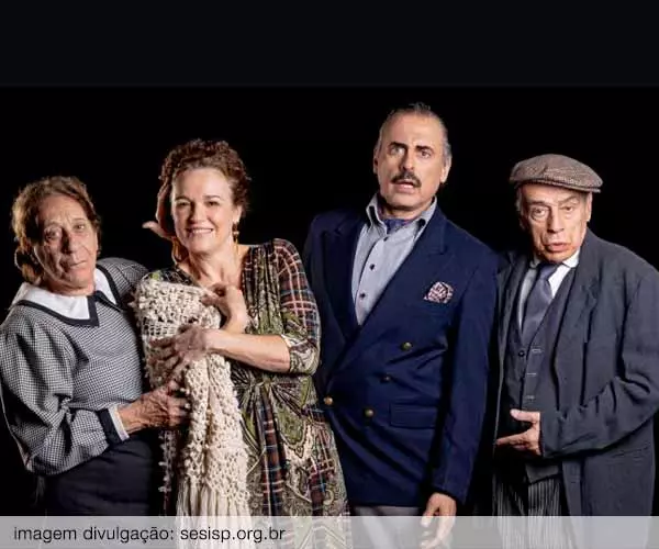 Foto de Filumena Marturano com Sandra Corveloni e André Garolli