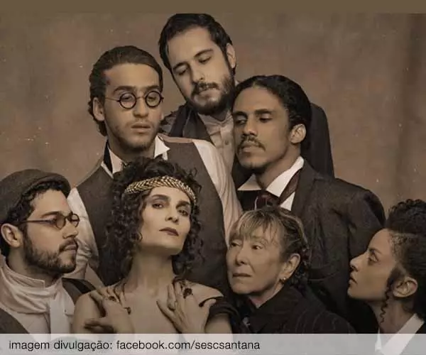 Foto de Sarah Bernhardt em São Paulo